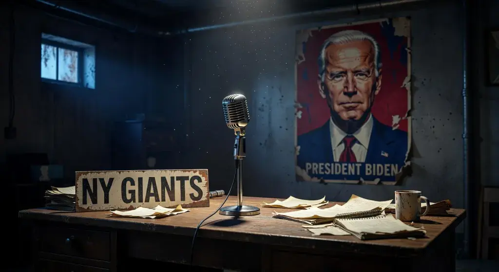 New York Giants head coach John Harbaugh rejects voice comparison to Joe Biden