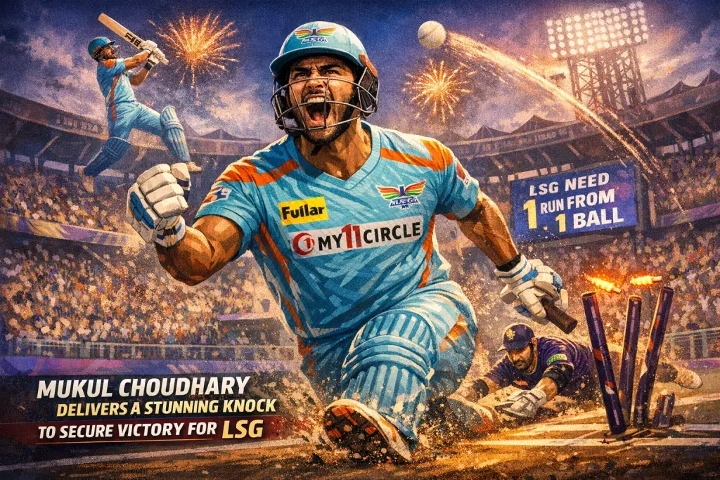 Mukul Choudhary Delivers a Stunning Knock to Secure Victory for LSG